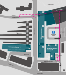 Anfahrtsplan PostParc